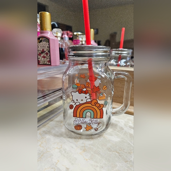 Hello Kitty Gall Glass Mug 18oz NWT - Picture 6 of 6